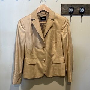 Akris camel hair and silk blazer